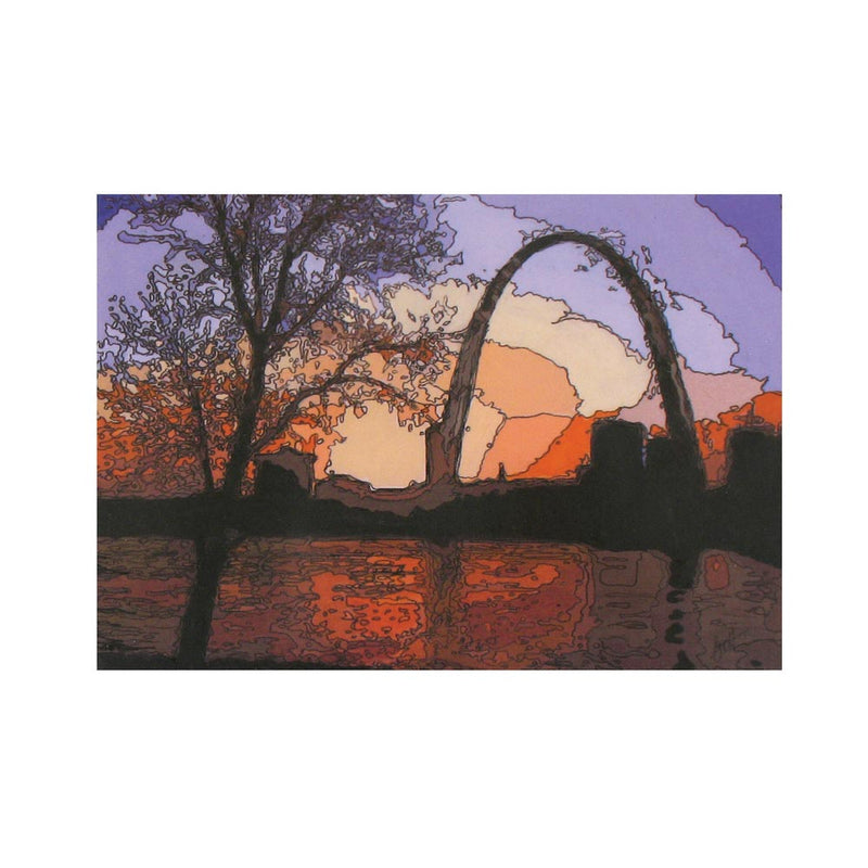 St. Louis Postcard - Arch At Sunrise 4" x 6" (50 PACK)