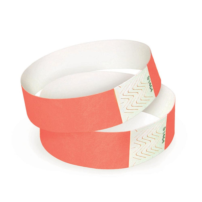 Tyvek Paper Wristbands 3/4" Sunfire