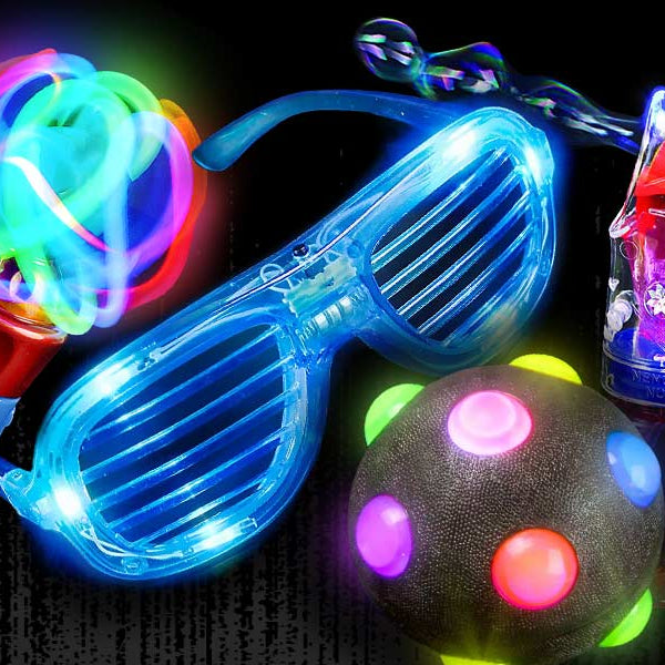 4th of July Glow in the Dark Party Supplies Set - UK