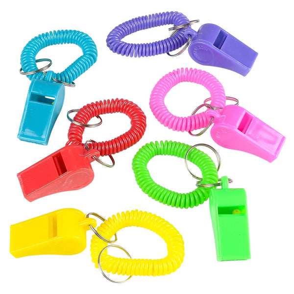 Coiled Bracelet Whistle Keychain (DZ)