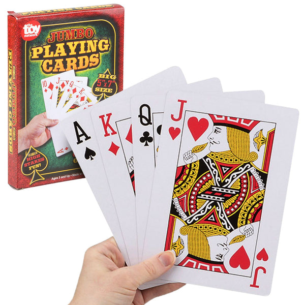 Jumbo Playing Cards 5" x 7"