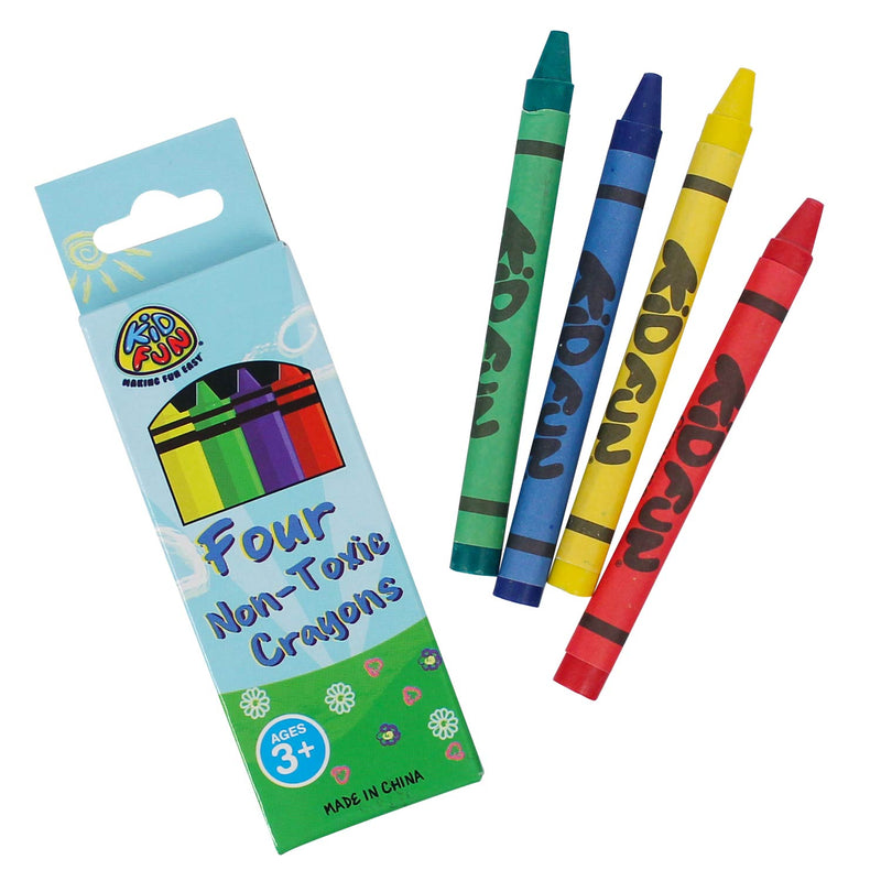 Crayons 3-1/4" 4 Count (DZ)