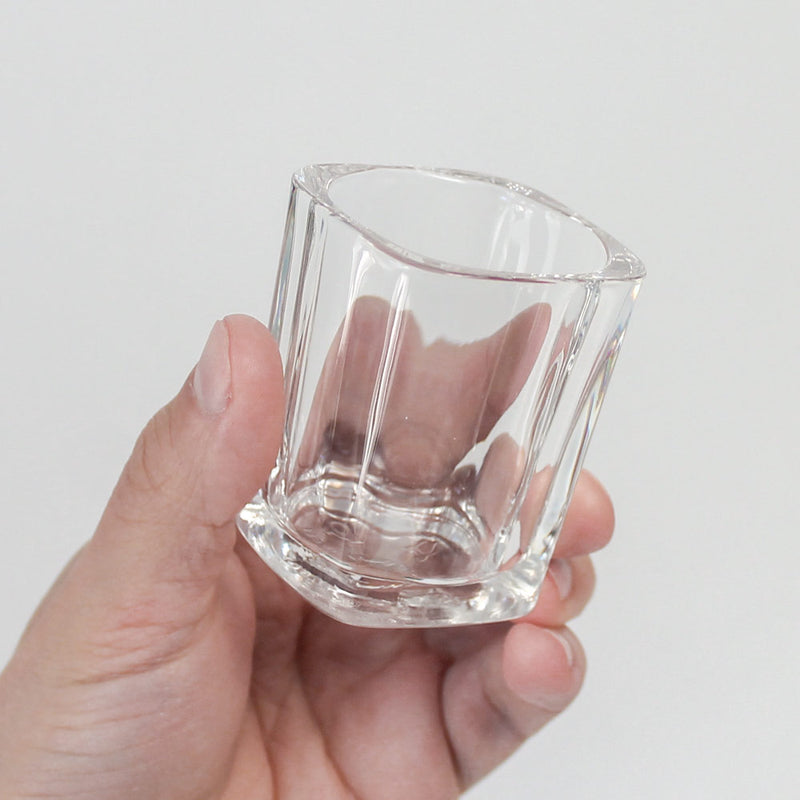 Square Shot Glass in hand