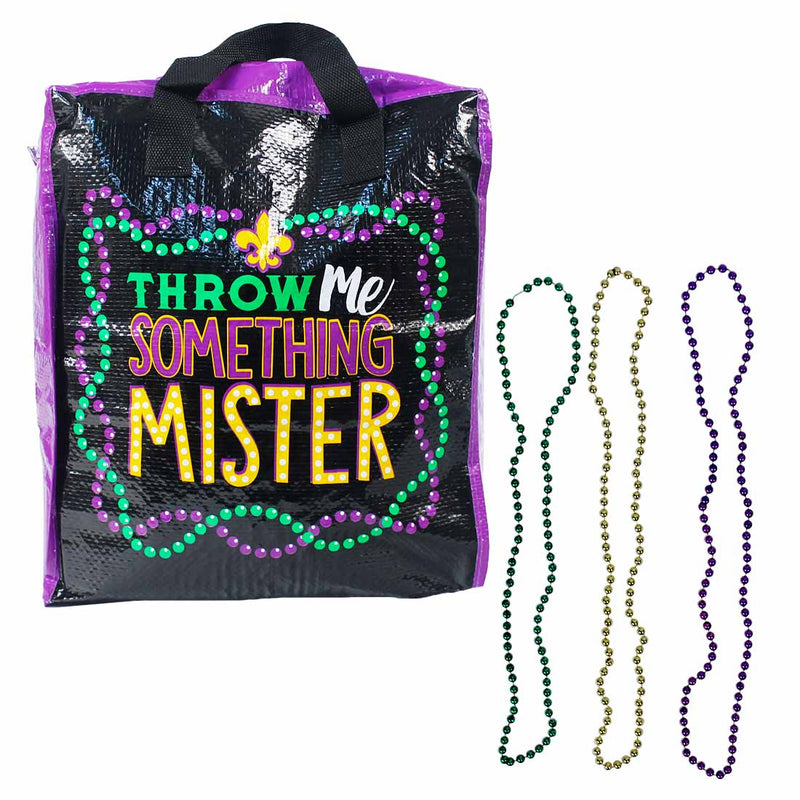 Beads - Mardi Gras Round 6mm 28