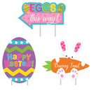 Easter Sidewalk Signs 10-1/4" (3 PACK)
