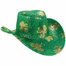 St. Patrick's Day Sequined Cowboy Hat (EACH)