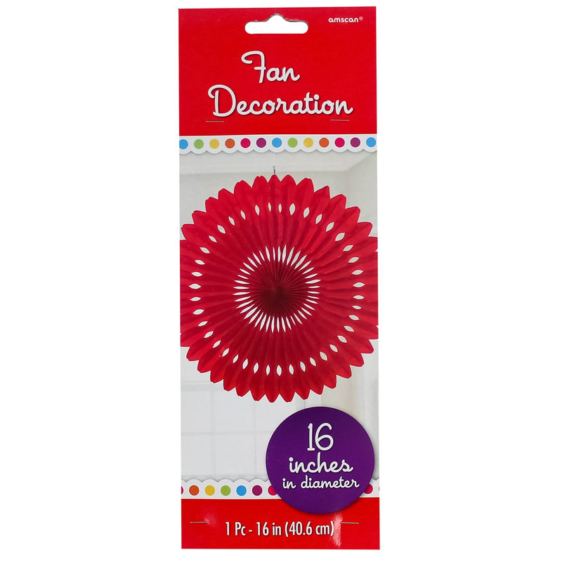 Red Paper Fan Decoration