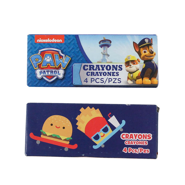 Crayons 3.75" 4 Count Assorted