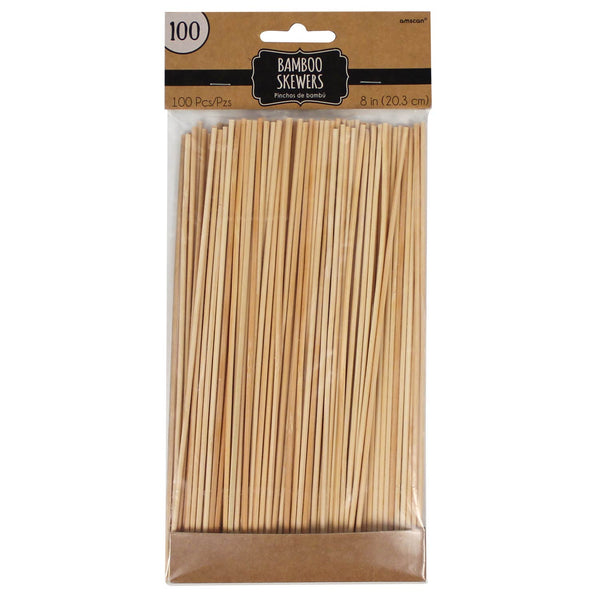 Bamboo Skewers 8" (100 PACK)