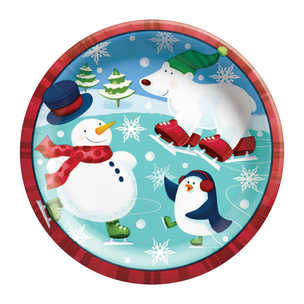 Holiday Fun Paper Plates 6.75" (8 PACK)