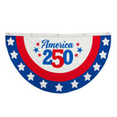 Bunting - America 250 Red White and Blue 39" x 21" (EACH)