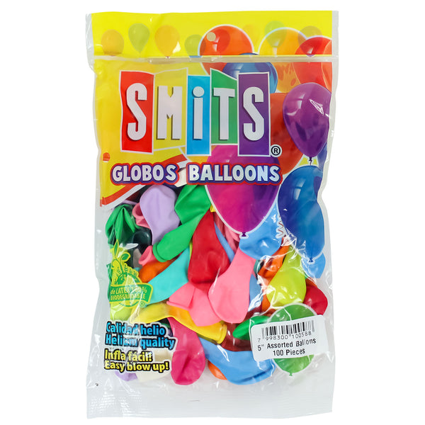 bag of assorted color dart balloons