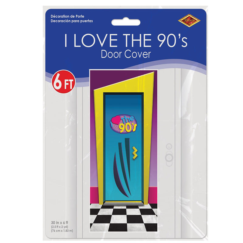 I Love The 90's Door Cover 6'