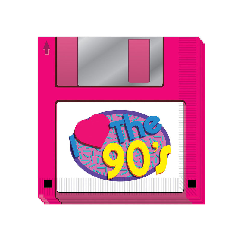 90's Floppy Disk Lunch Napkins (16 PACK)