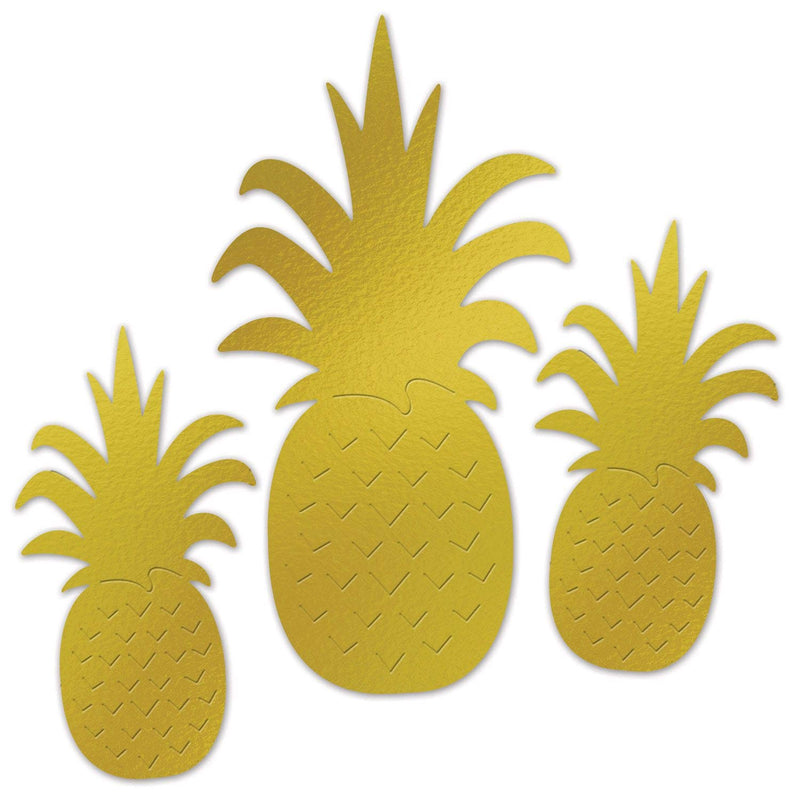 Pineapple Silhouettes - 18" (3pk assorted)