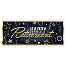 Happy Retirement Oversized Banner 30" x 6' (EACH)