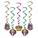Mardi Gras Whirls 40" (5 PACK)