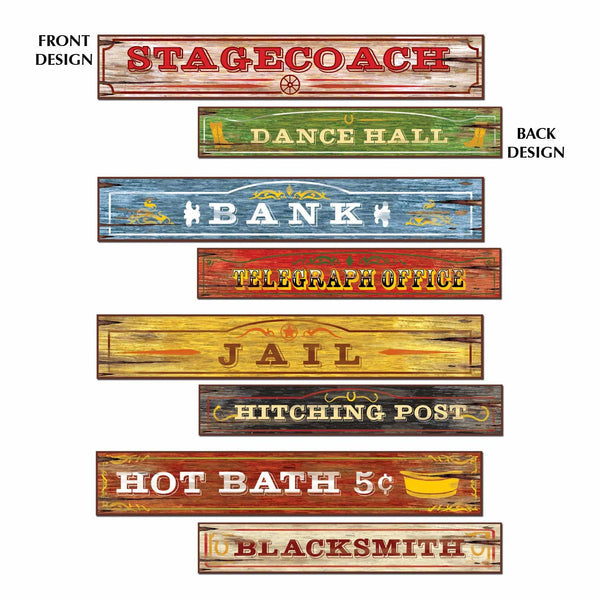 Western Sign Cutouts (4 PACK)