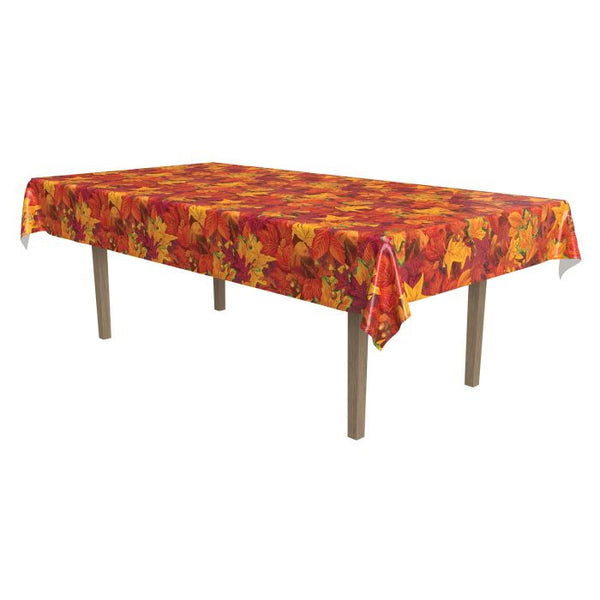 Plastic Table Cover - Fall Leaf 54" x 108' (EACH)