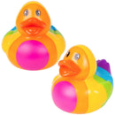 Big Rainbow Rubber Duck 6" (EACH)