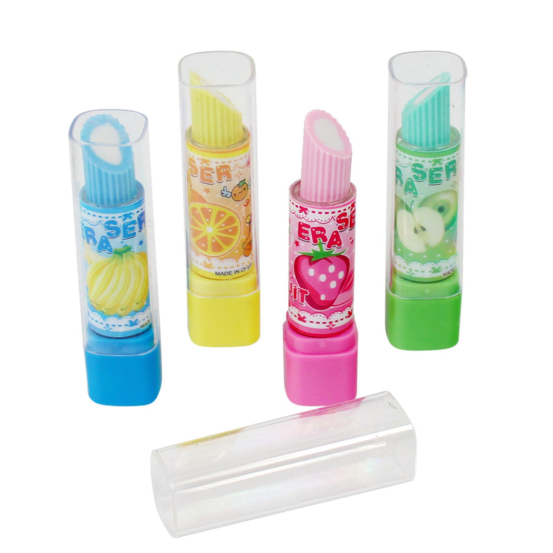 Lipstick Erasers 3" (DZ)