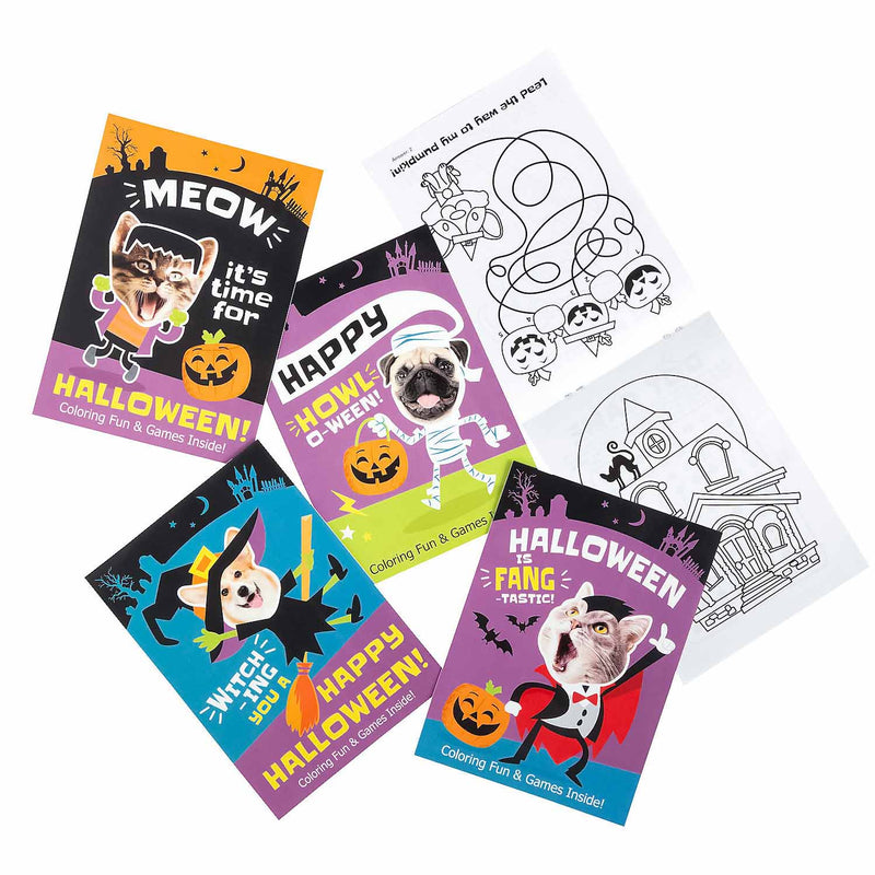 Bulk Mini Halloween Fun & Games Books (72 PACK)