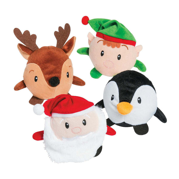 Plush Christmas Roly Poly Assortment 5" (DZ)