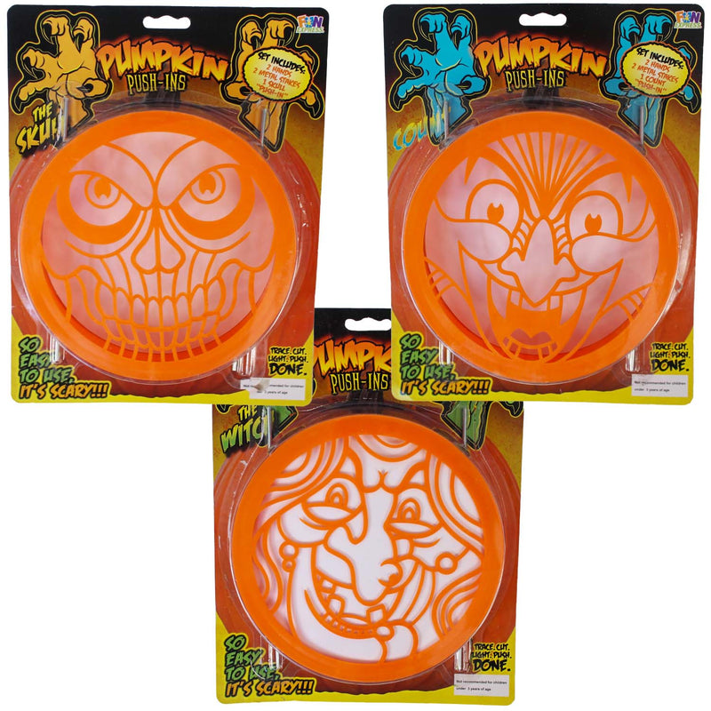 Pumpkin Push-Ins Carving Kit Assorted 7" (EACH)