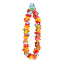 Lei - Polyester Bright Ruffle Petal Flowers 38" (DZ)