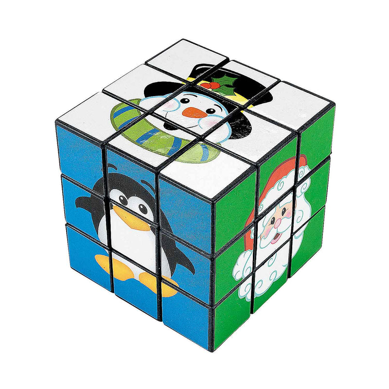 Christmas Friends Puzzle Cubes 2.75" (DZ)
