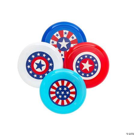 Bulk Mini Patriotic Flying Discs 3.25" (72 PACK)
