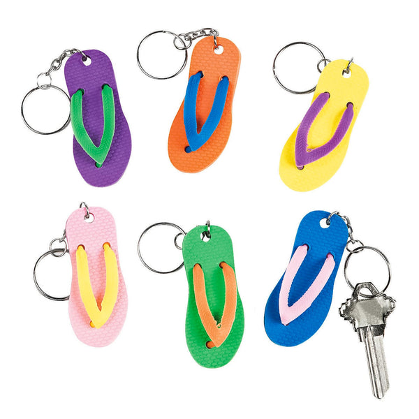vinyl flip flop keychains