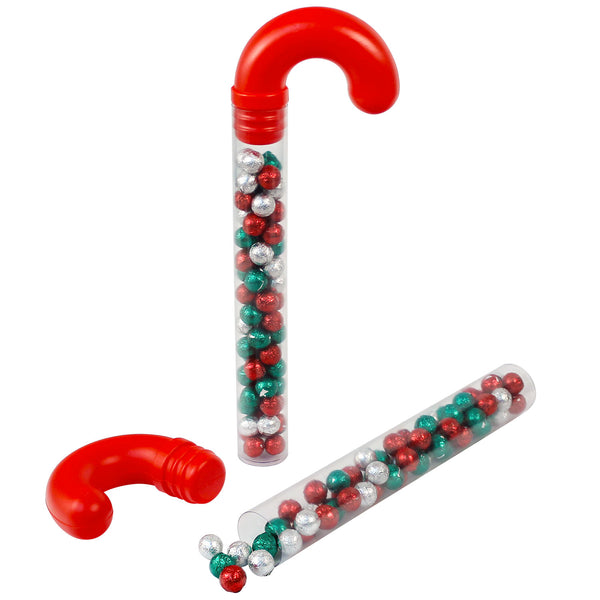 Filled Christmas Candy Cane - Chocolate Balls 16"