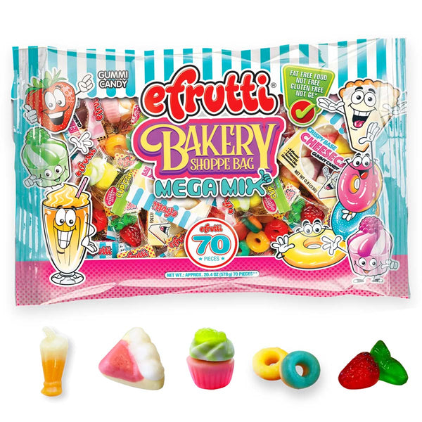 Gummy Candy Bakery Shoppe Bag Mega Mix 70 Pieces