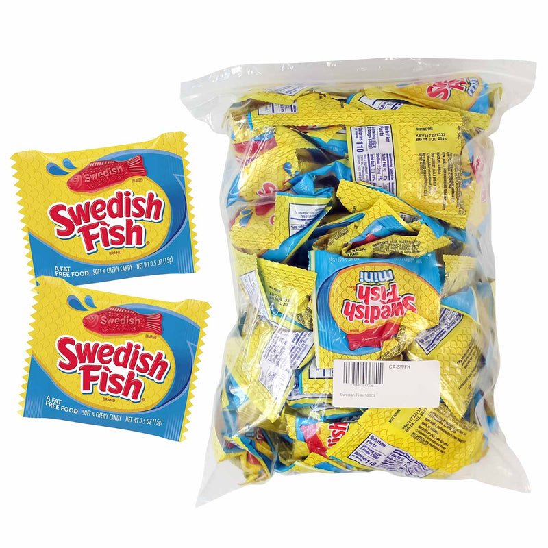 Swedish Fish Mini Pouches (100 PACK)