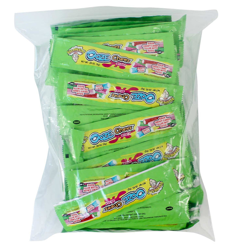 Warheads Ooze Chewz Sticks Candy Assortment (100 Count)