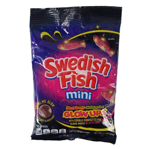 Swedish Fish Mini Strawberry-Watermelon Glow Ups (EACH)