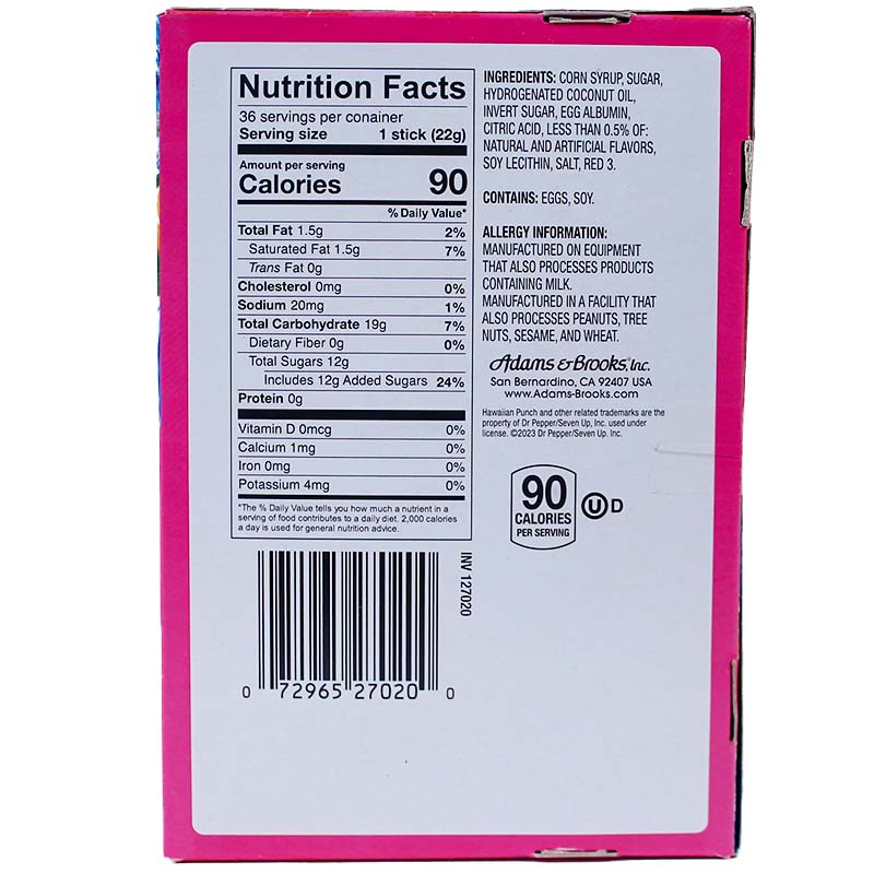 Hawaiian Punch® Candy Chews - Lemon Berry Squeeze (36 PACK)