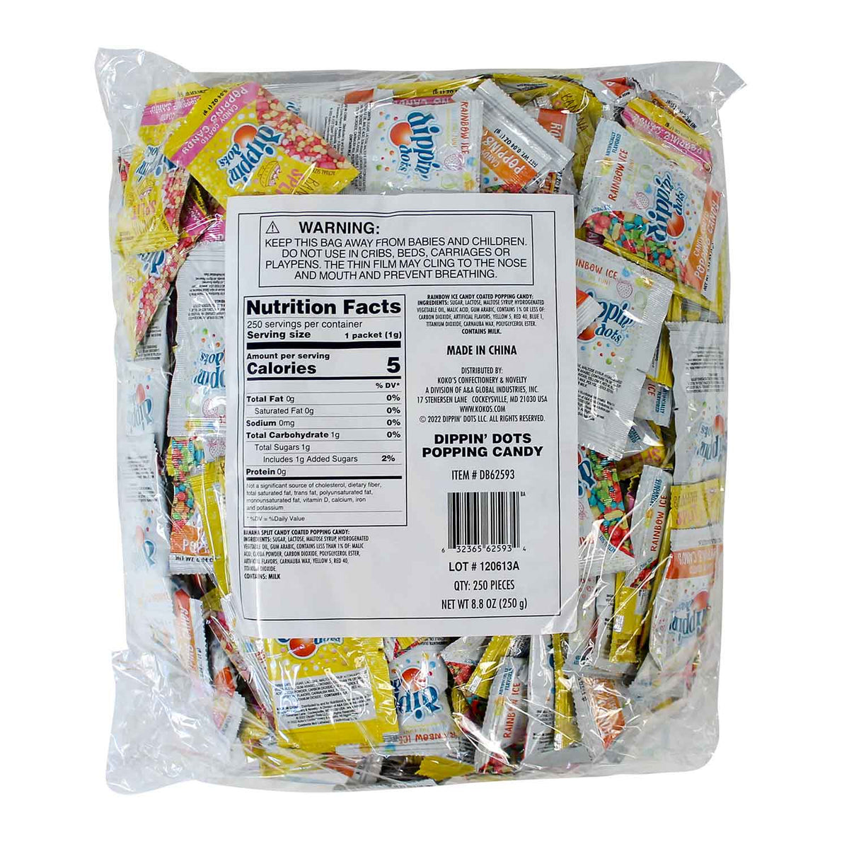 Dippin Dots® Popping Candy Bulk Bag (250 PACK)