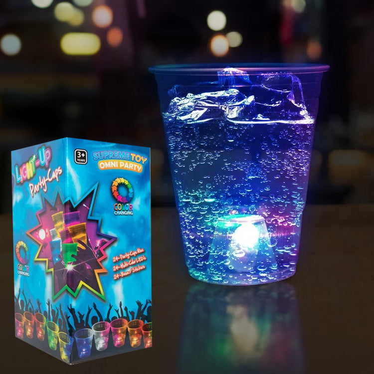 LED Disposable Party Cups 16 oz. (24 PACK)