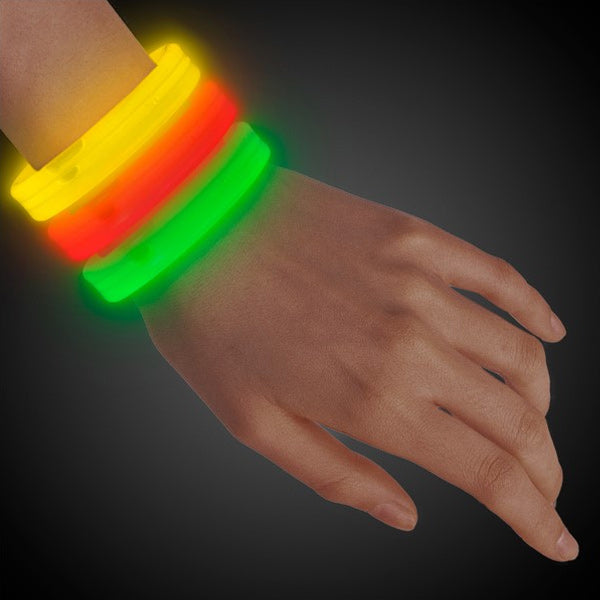 Glow Bracelets 9" Triple Wide (25 PACK)