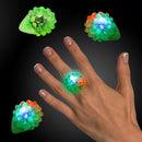 Light Up Bumpy Rings - Green 1.5" (24 PACK)