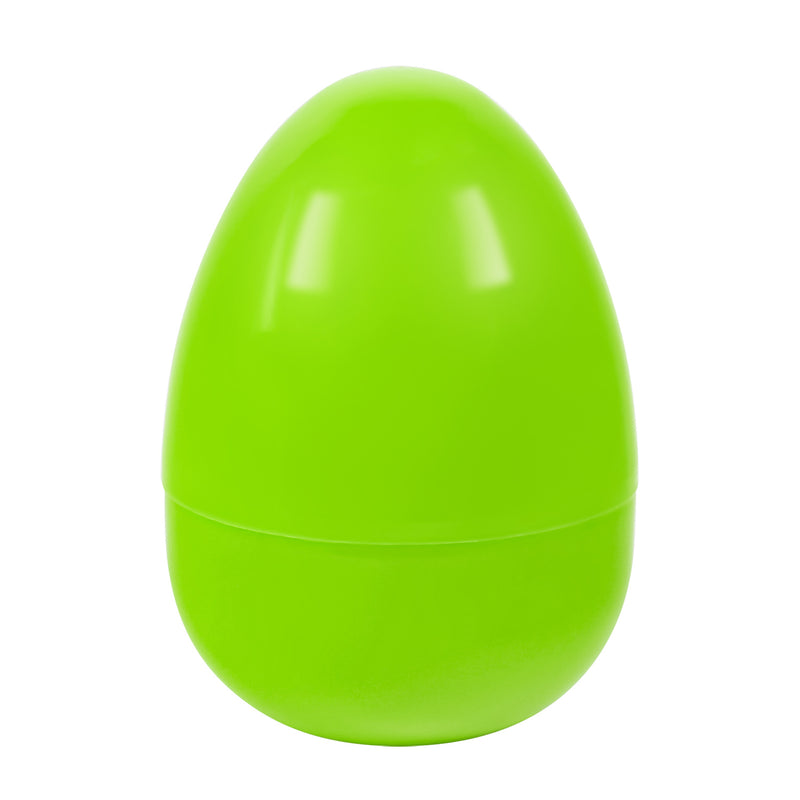 Empty X-Large Plastic Easter Eggs Lime 8"
