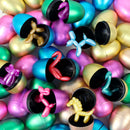 Stretchy Balloon Animal Filled Metallic Easter Eggs 2-1/3" (50 PACK)