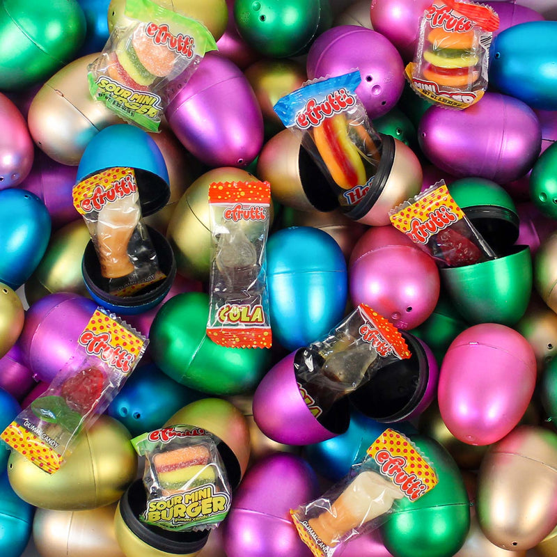 Filled Metallic Easter Eggs