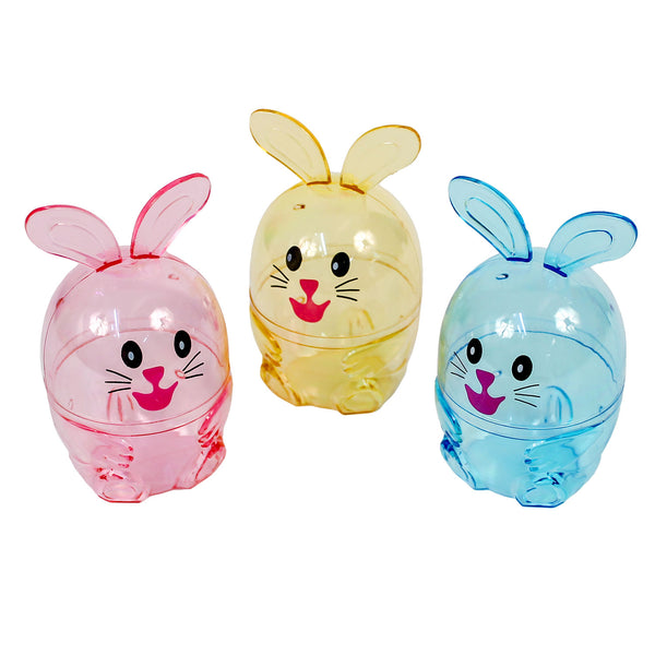 Clear Bunny Shaped Egg Containers