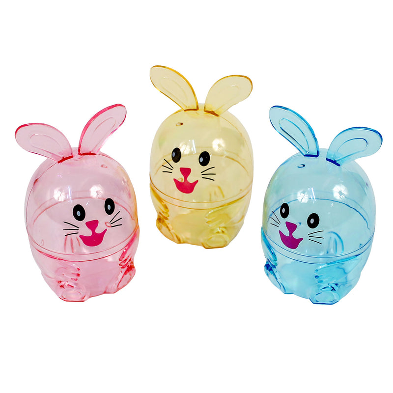 Clear Bunny Shaped Egg Containers