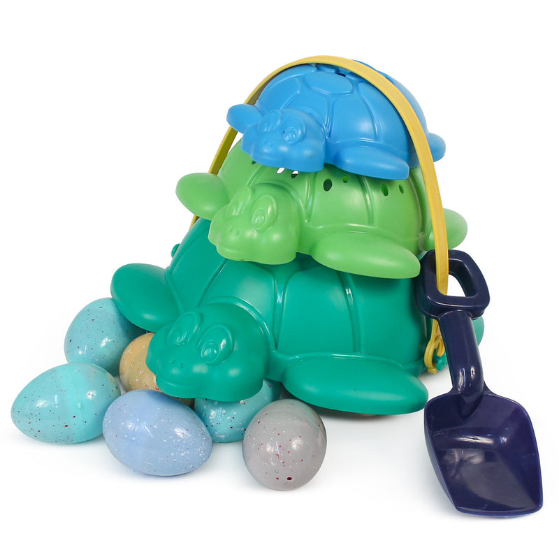 Filled Turtle Sand Toy With Candy Eggs 7"