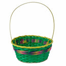 Large Round Bamboo Easter Basket Assorted 11" (EACH)