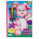 Bunny Coloring Book with Crayons 10.5" (EACH)